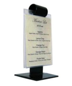 Plastic menu roll