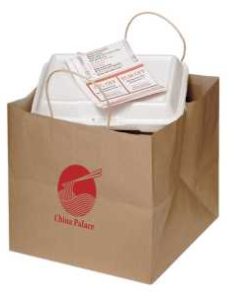 Kraft Handled Take-Out Bags