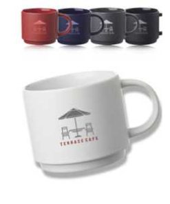 14 oz stackable ceramic mug