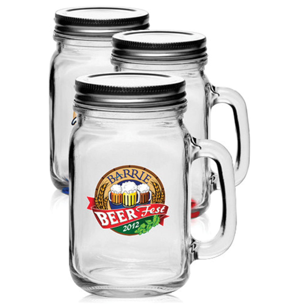 16 oz Mason jars with handle - Image 6